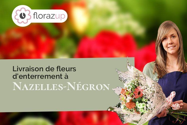 couronnes de fleurs pour un deuil à Nazelles-Négron (Indre-et-Loire/37530)