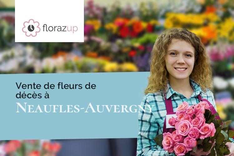 gerbes de fleurs pour un enterrement à Neaufles-Auvergny (Eure/27250)