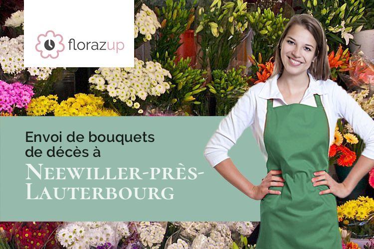 coupes de fleurs pour un enterrement à Neewiller-près-Lauterbourg (Bas-Rhin/67630)