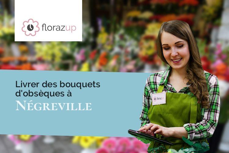 couronnes florales pour un enterrement à Négreville (Manche/50260)