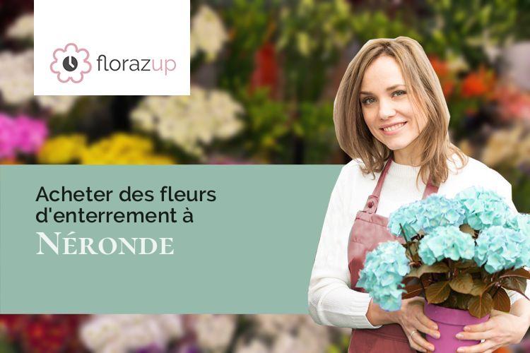 coeurs de fleurs pour des obsèques à Néronde (Loire/42510)