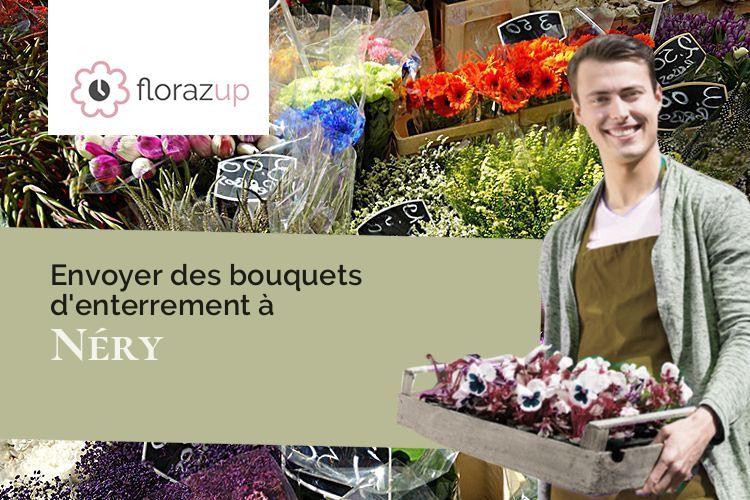 coeurs de fleurs pour un enterrement à Néry (Oise/60320)