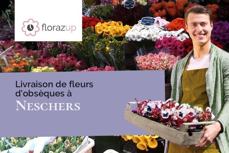 créations florales pour un enterrement à Neschers (Puy-de-Dôme/63320)