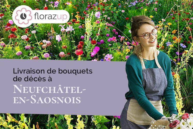 créations florales pour un décès à Neufchâtel-en-Saosnois (Sarthe/72600)