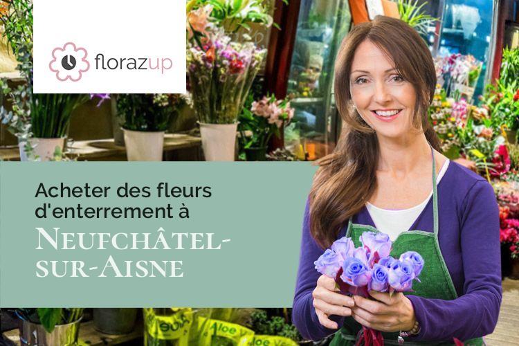 couronnes de fleurs pour une crémation à Neufchâtel-sur-Aisne (Aisne/02190)