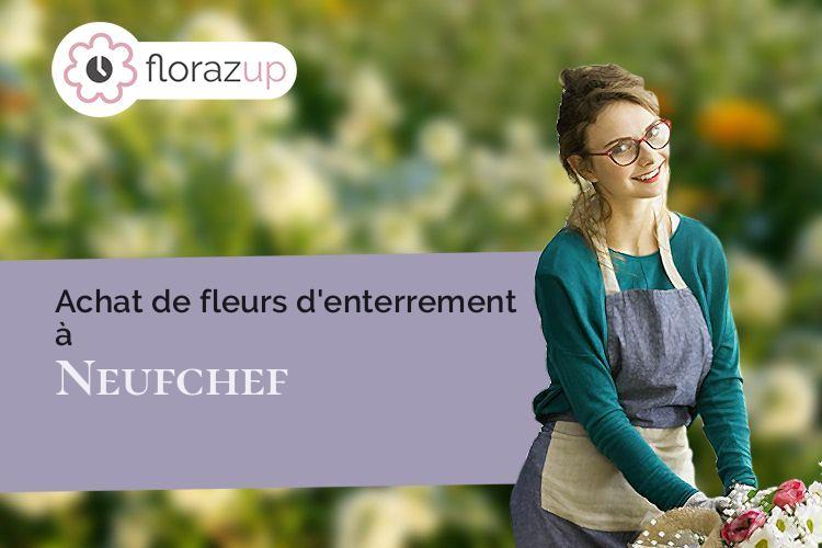 compositions de fleurs pour des funérailles à Neufchef (Moselle/57700)