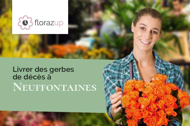 créations florales pour un enterrement à Neuffontaines (Nièvre/58190)