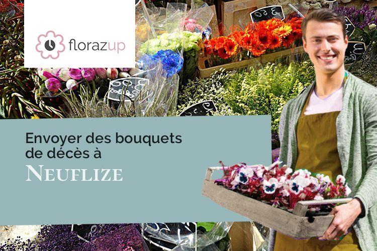 couronnes florales pour un enterrement à Neuflize (Ardennes/08300)