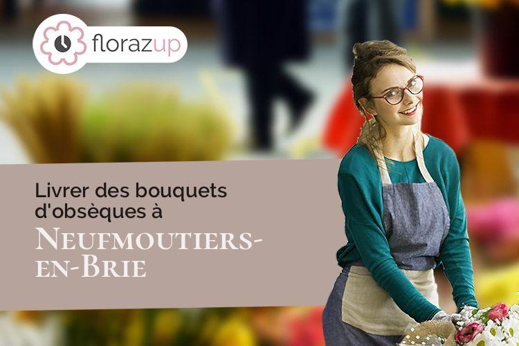 créations florales pour un décès à Neufmoutiers-en-Brie (Seine-et-Marne/77610)