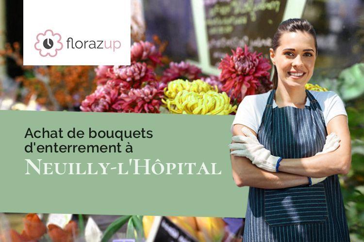 créations florales pour un décès à Neuilly-l'Hôpital (Somme/80132)