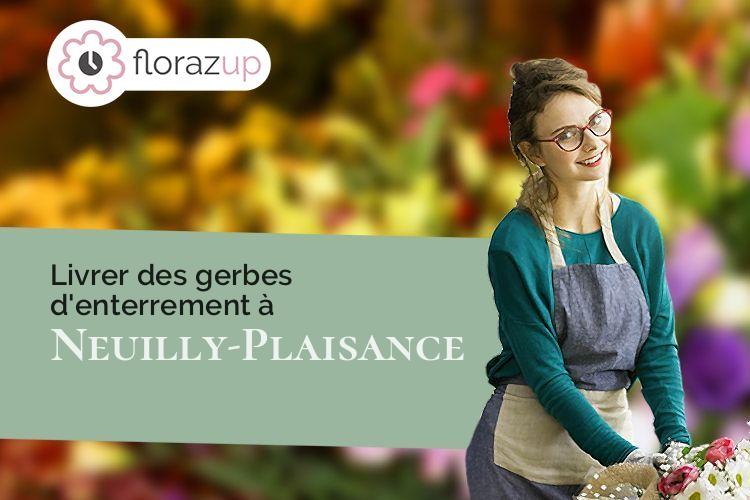 coeur de fleurs pour un décès à Neuilly-Plaisance (Seine-Saint-Denis/93360)