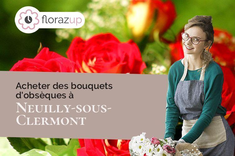 bouquets de fleurs pour un enterrement à Neuilly-sous-Clermont (Oise/60290)