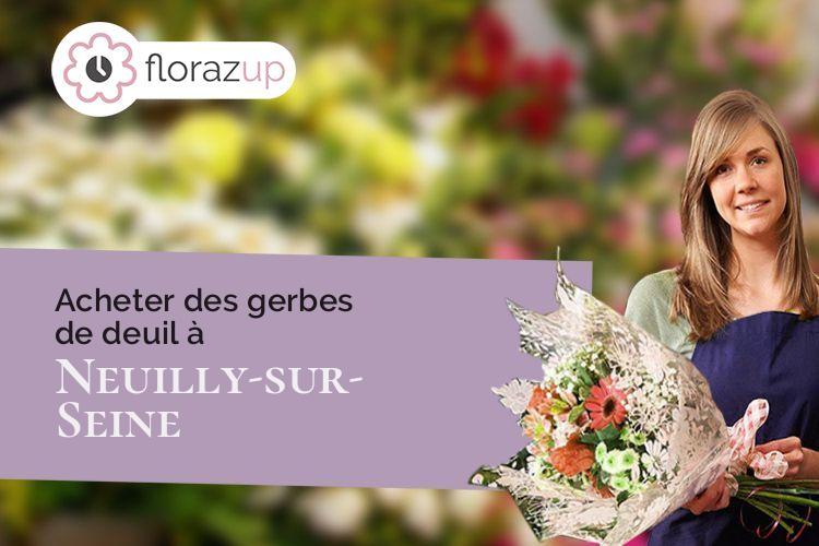fleurs deuil pour une crémation à Neuilly-sur-Seine (Hauts-de-Seine/92200)