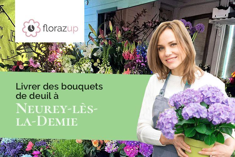 couronnes de fleurs pour un décès à Neurey-lès-la-Demie (Haute-Saône/70000)