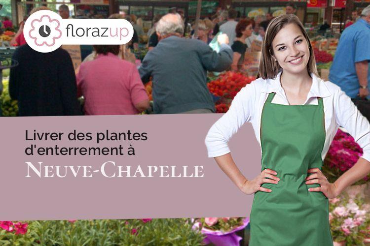 gerbes de fleurs pour un décès à Neuve-Chapelle (Pas-de-Calais/62840)