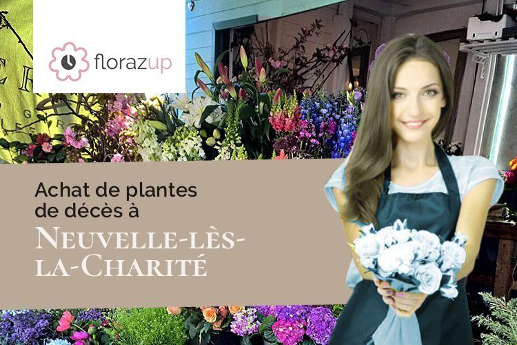 couronnes florales pour des obsèques à Neuvelle-lès-la-Charité (Haute-Saône/70130)