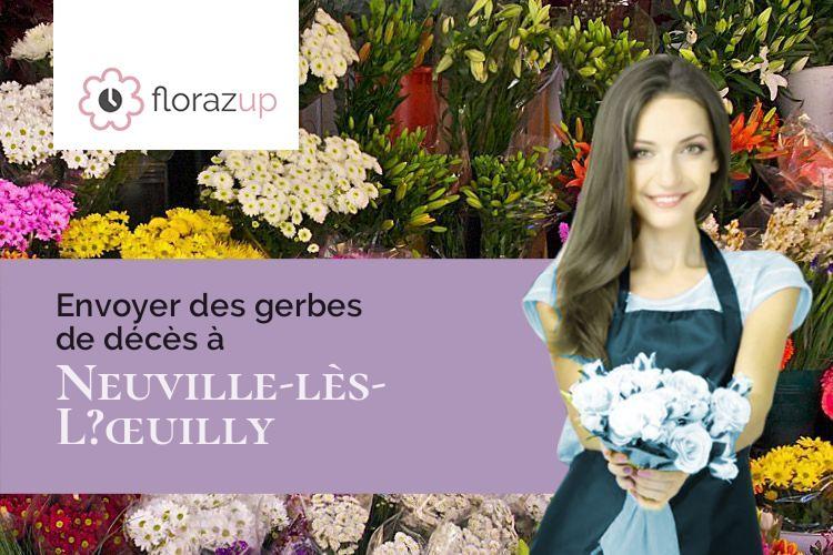 fleurs deuil pour des obsèques à Neuville-lès-L?œuilly (Somme/80160)