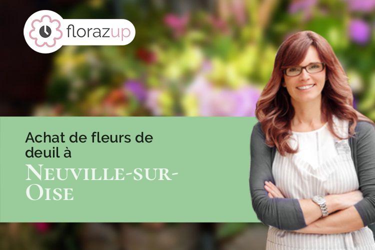 créations de fleurs pour un décès à Neuville-sur-Oise (Val-d'Oise/95000)