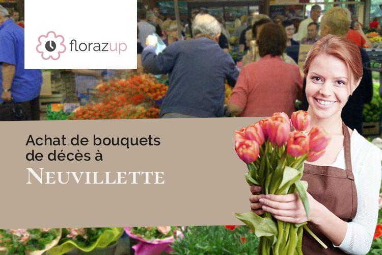 compositions florales pour un deuil à Neuvillette (Aisne/02390)