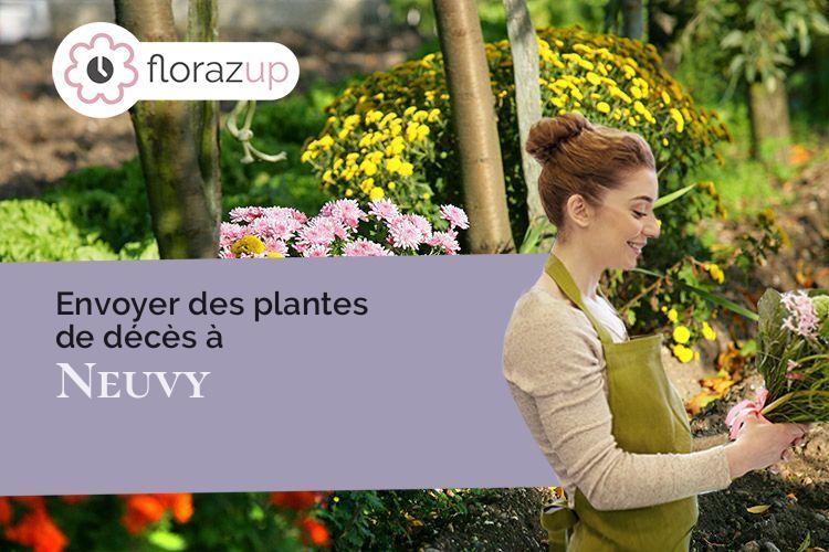 créations de fleurs pour un décès à Neuvy (Allier/03000)