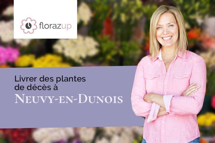 coeurs de fleurs pour un deuil à Neuvy-en-Dunois (Eure-et-Loir/28800)