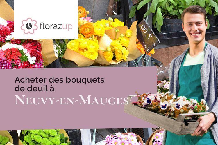 coeurs de fleurs pour un décès à Neuvy-en-Mauges (Maine-et-Loire/49120)