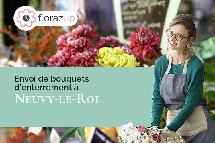 créations florales pour des funérailles à Neuvy-le-Roi (Indre-et-Loire/37370)