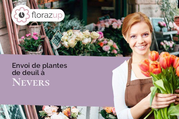 créations florales pour un enterrement à Nevers (Nièvre/58000)