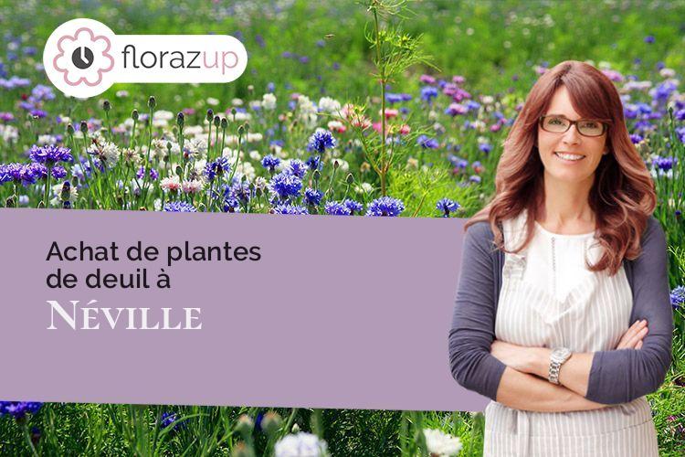 compositions de fleurs pour un enterrement à Néville (Seine-Maritime/76460)