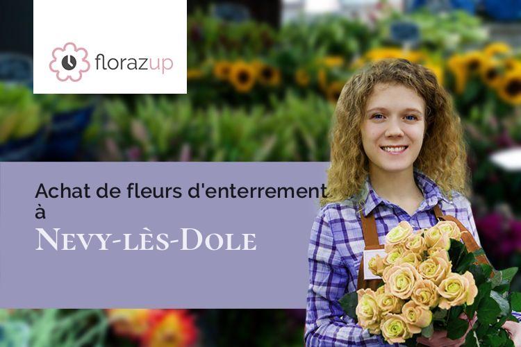 compositions de fleurs pour des obsèques à Nevy-lès-Dole (Jura/39380)