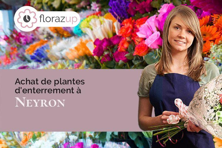 couronnes florales pour un enterrement à Neyron (Ain/01700)