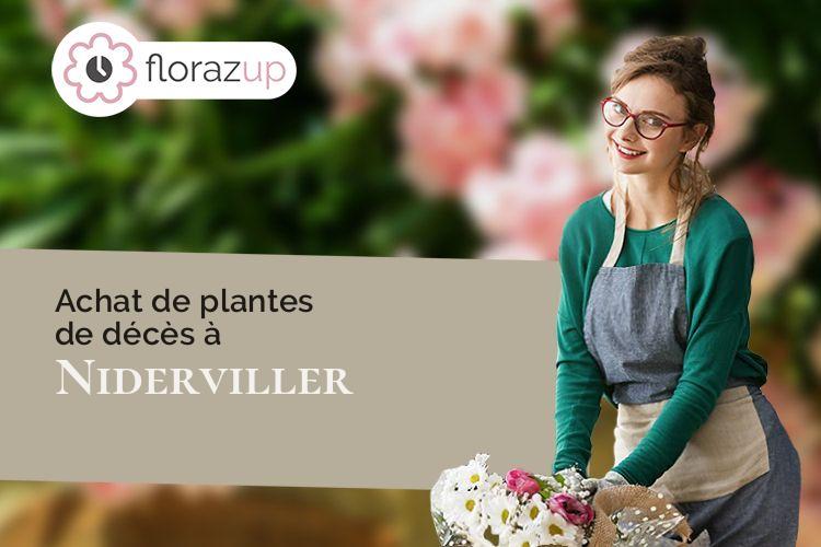 bouquets de fleurs pour des obsèques à Niderviller (Moselle/57116)