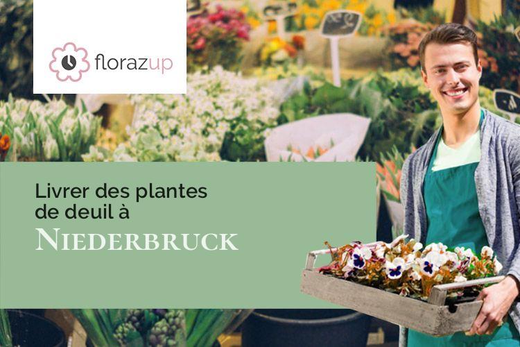 gerbes de fleurs pour une crémation à Niederbruck (Haut-Rhin/68290)