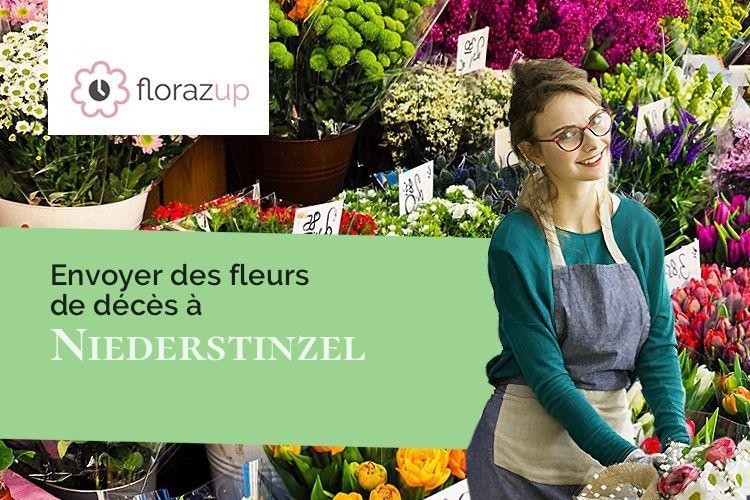 bouquets de fleurs pour un enterrement à Niederstinzel (Moselle/57930)