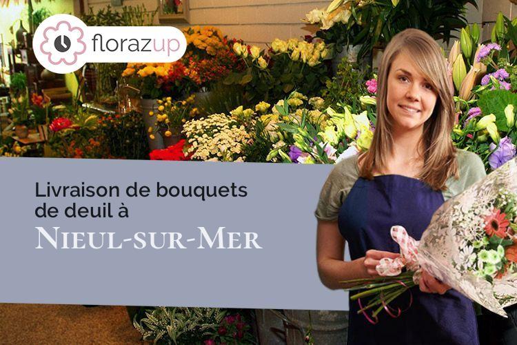 compositions florales pour un enterrement à Nieul-sur-Mer (Charente-Maritime/17137)