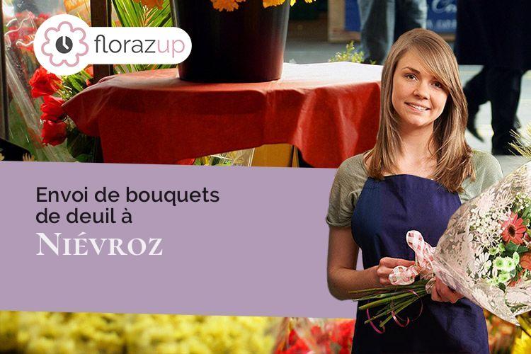 bouquets de fleurs pour des obsèques à Niévroz (Ain/01120)