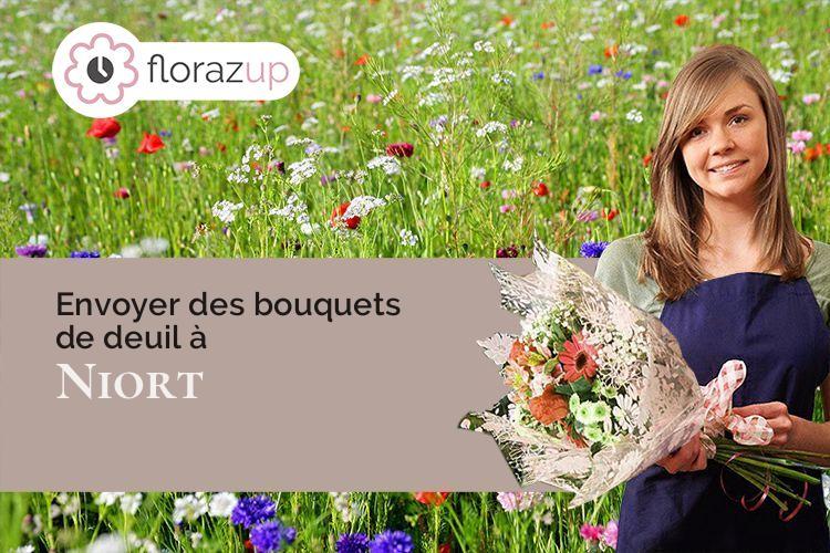 fleurs deuil pour des funérailles à Niort (Deux-Sèvres/79000)