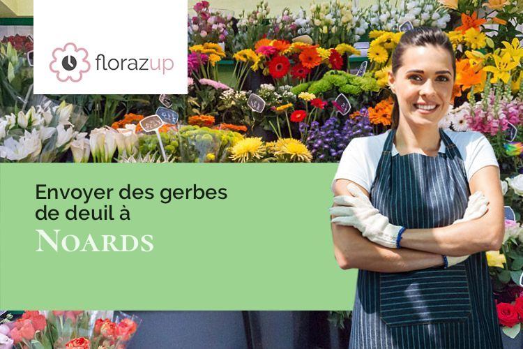 couronnes de fleurs pour des obsèques à Noards (Eure/27560)