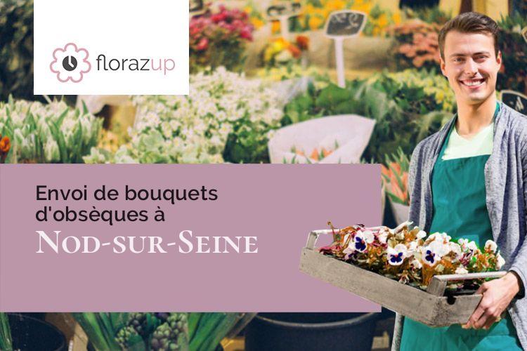 compositions florales pour un enterrement à Nod-sur-Seine (Côte-d'Or/21400)