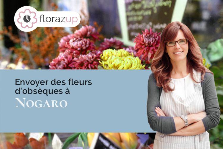 bouquets de fleurs pour un deuil à Nogaro (Gers/32110)