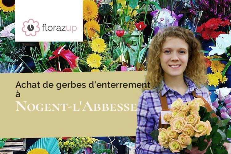 créations de fleurs pour un enterrement à Nogent-l'Abbesse (Marne/51420)