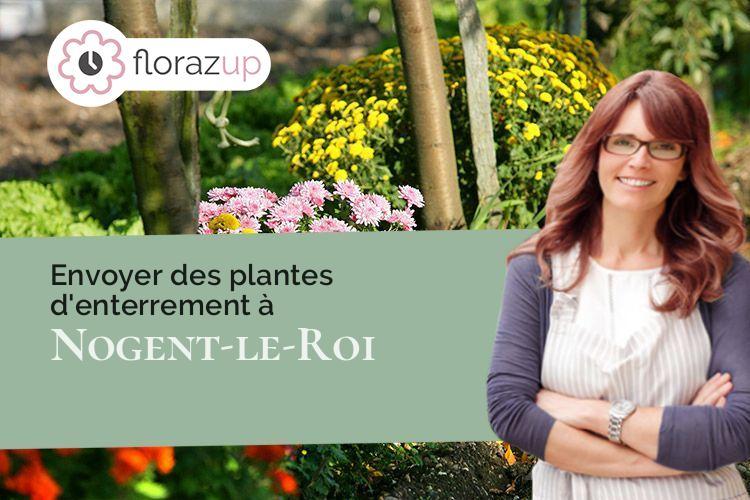 compositions florales pour des funérailles à Nogent-le-Roi (Eure-et-Loir/28210)