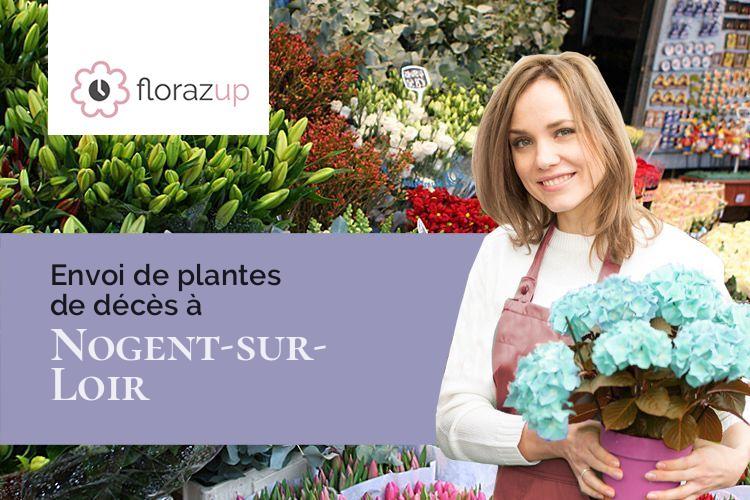 compositions de fleurs pour un enterrement à Nogent-sur-Loir (Sarthe/72500)