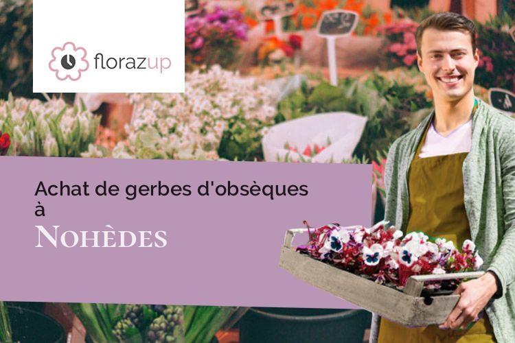 compositions florales pour un deuil à Nohèdes (Pyrénées-Orientales/66500)