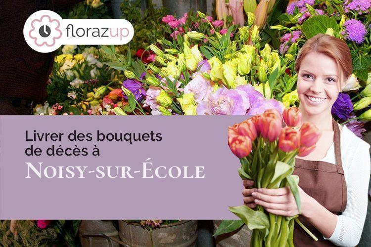 fleurs deuil pour des obsèques à Noisy-sur-École (Seine-et-Marne/77123)