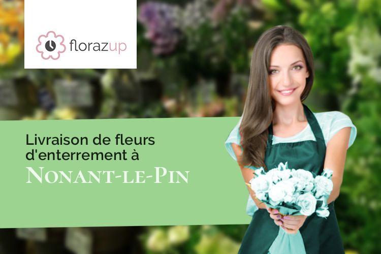 créations de fleurs pour un décès à Nonant-le-Pin (Orne/61240)