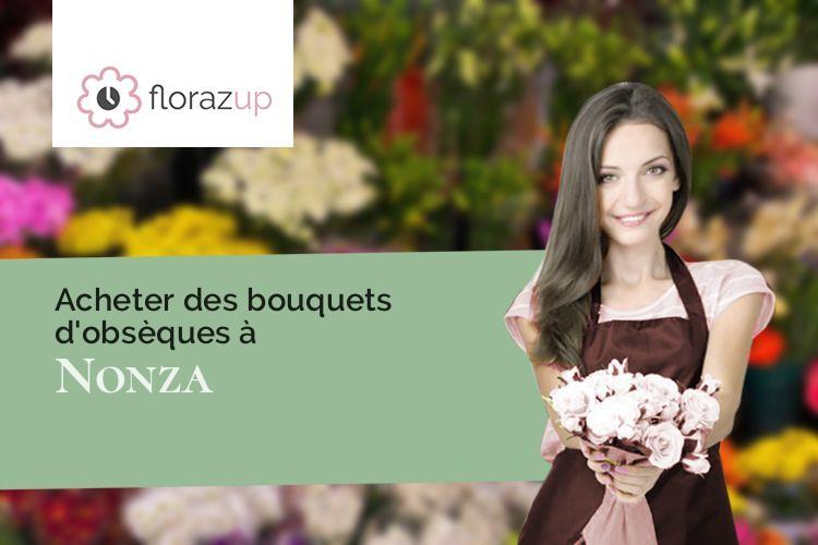 compositions florales pour des obsèques à Nonza (Corse/20217)