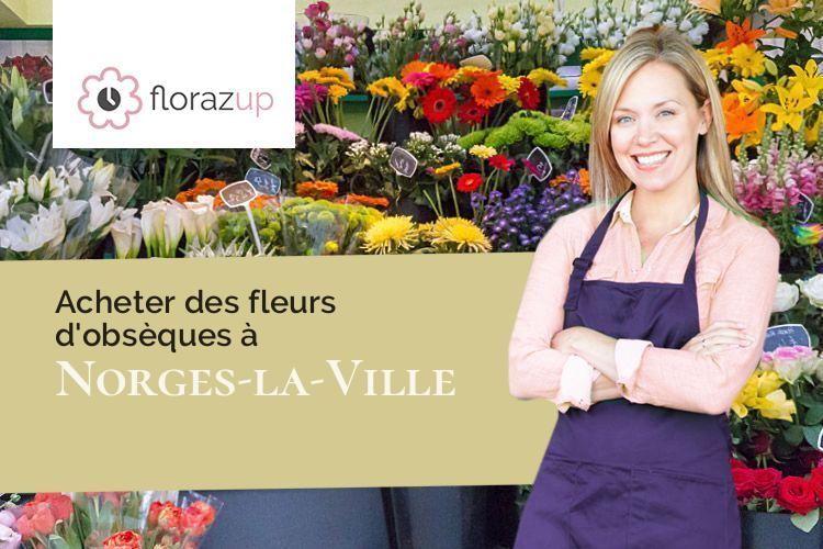 compositions florales pour un enterrement à Norges-la-Ville (Côte-d'Or/21490)