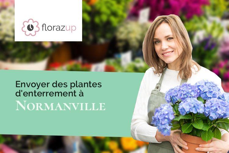 compositions florales pour des funérailles à Normanville (Seine-Maritime/76640)