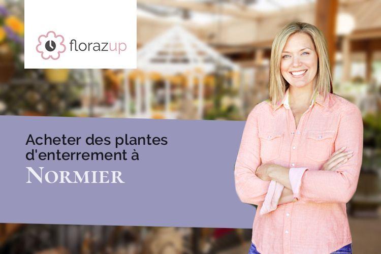 croix de fleurs pour une crémation à Normier (Côte-d'Or/21390)